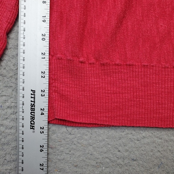 Athleta Pullover Sweater Women's Medium Pink Boat Neck Ribbed Cuffs Long Sleeves - Picture 3 of 6